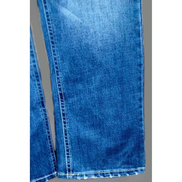 TK Axel Bootcut Jeans 40x31 Embroidered Flap Pocket Y2K Western Denim EUC - Picture 5 of 14